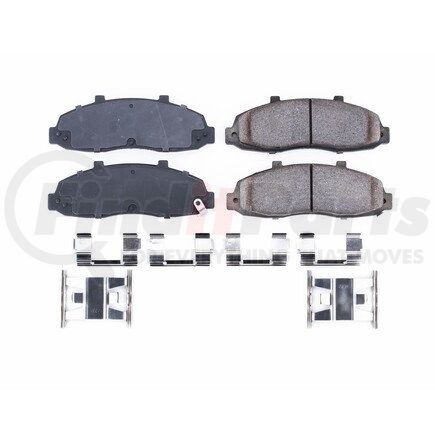 17-679 by POWERSTOP BRAKES - Z17 EVOLUTION CERAMIC BRAKE PADS W/ HARDWARE