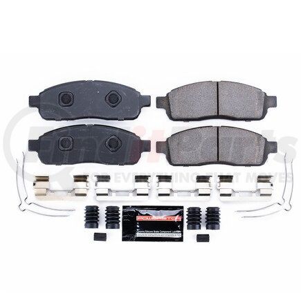 Z231392 by POWERSTOP BRAKES - Z23 EVOLUTION SPORT CARBON-FIBER BRAKE PADS W/ HARDWARE