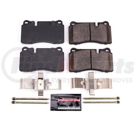 Z231165 by POWERSTOP BRAKES - Z23 EVOLUTION SPORT CARBON-FIBER BRAKE PADS W/ HARDWARE