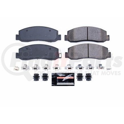 Z231333 by POWERSTOP BRAKES - Z23 EVOLUTION SPORT CARBON-FIBER BRAKE PADS W/ HARDWARE