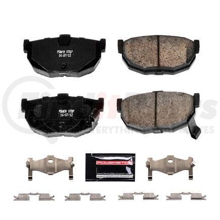 Z23323 by POWERSTOP BRAKES - Z23 EVOLUTION SPORT CARBON-FIBER BRAKE PADS W/ HARDWARE