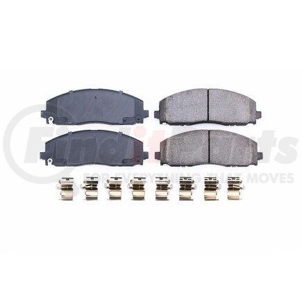 17-1589 by POWERSTOP BRAKES - Z17 EVOLUTION CERAMIC BRAKE PADS W/ HARDWARE