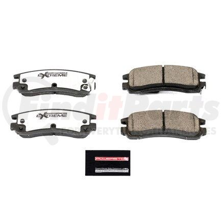 Z26698 by POWERSTOP BRAKES - Z26 STREET PERFORMANCE CARBON-FIBER CERAMIC BRAKE PADS W/ HARDWARE