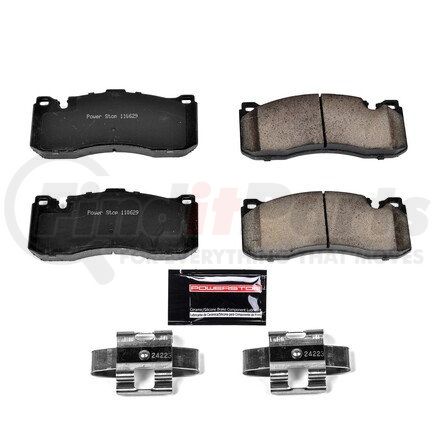 Z231371 by POWERSTOP BRAKES - Z23 EVOLUTION SPORT CARBON-FIBER BRAKE PADS W/ HARDWARE