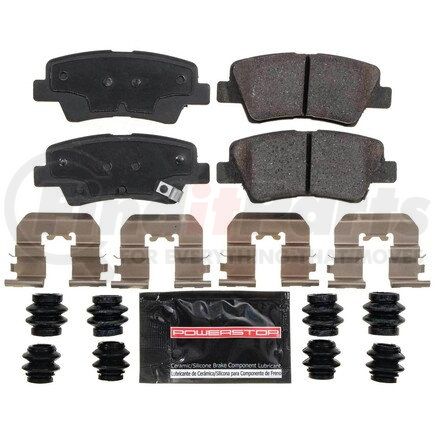 Z231313 by POWERSTOP BRAKES - Z23 EVOLUTION SPORT CARBON-FIBER BRAKE PADS W/ HARDWARE