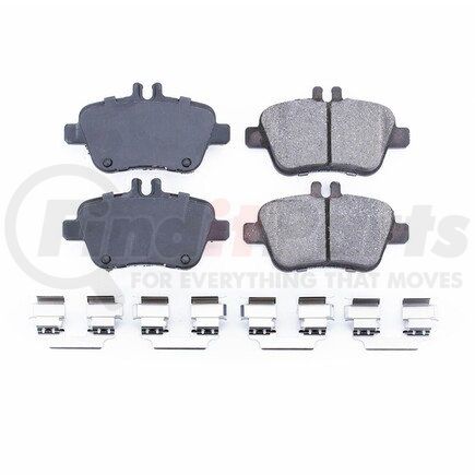 17-1646 by POWERSTOP BRAKES - Z17 EVOLUTION CERAMIC BRAKE PADS W/ HARDWARE