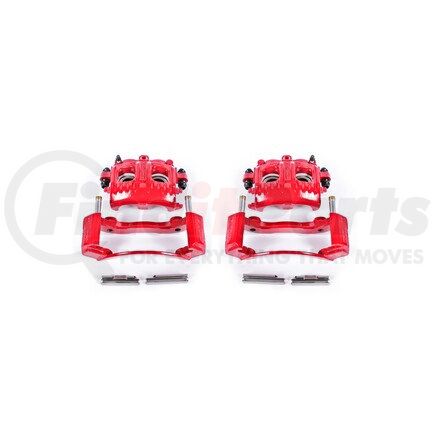 S4652 by POWERSTOP BRAKES - Red Powder Coated Calipers