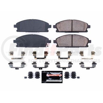 Z23691 by POWERSTOP BRAKES - Z23 EVOLUTION SPORT CARBON-FIBER BRAKE PADS W/ HARDWARE