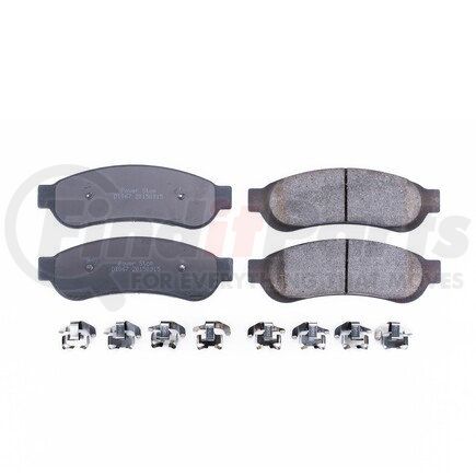 17-1067 by POWERSTOP BRAKES - Z17 EVOLUTION CERAMIC BRAKE PADS W/ HARDWARE