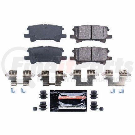 Z23996 by POWERSTOP BRAKES - Z23 EVOLUTION SPORT CARBON-FIBER BRAKE PADS W/ HARDWARE