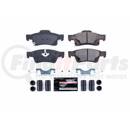 Z23-1498 by POWERSTOP BRAKES - Z23 EVOLUTION SPORT CARBON-FIBER BRAKE PADS W/ HARDWARE