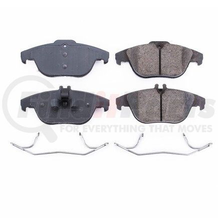 17-1341 by POWERSTOP BRAKES - Z17 EVOLUTION CERAMIC BRAKE PADS W/ HARDWARE