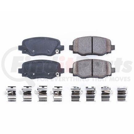 17-1734 by POWERSTOP BRAKES - Z17 EVOLUTION CERAMIC BRAKE PADS W/ HARDWARE