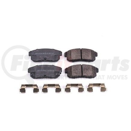 17-1008 by POWERSTOP BRAKES - Z17 EVOLUTION CERAMIC BRAKE PADS W/ HARDWARE