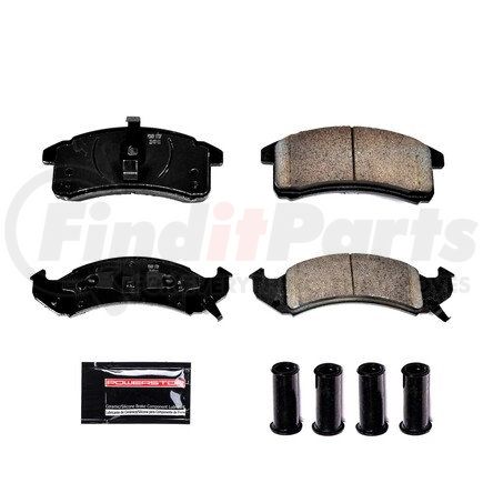 Z23505 by POWERSTOP BRAKES - Z23 EVOLUTION SPORT CARBON-FIBER BRAKE PADS W/ HARDWARE