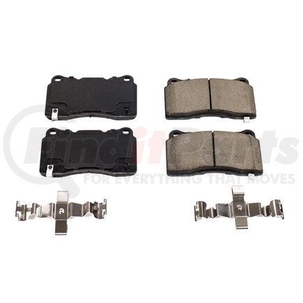 17-1836 by POWERSTOP BRAKES - Z17 EVOLUTION CERAMIC BRAKE PADS W/ HARDWARE