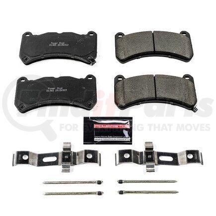 Z231365 by POWERSTOP BRAKES - Z23 EVOLUTION SPORT CARBON-FIBER BRAKE PADS W/ HARDWARE