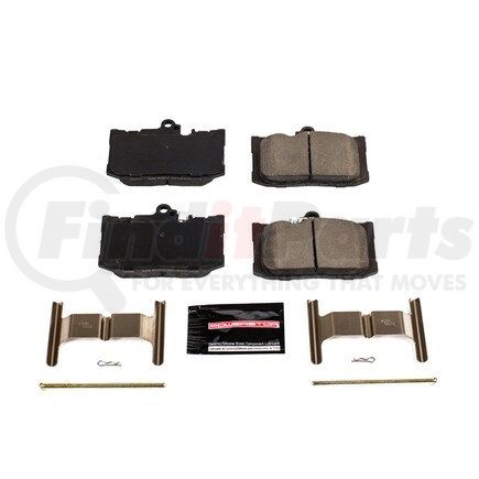 Z231686 by POWERSTOP BRAKES - Z23 EVOLUTION SPORT CARBON-FIBER BRAKE PADS W/ HARDWARE