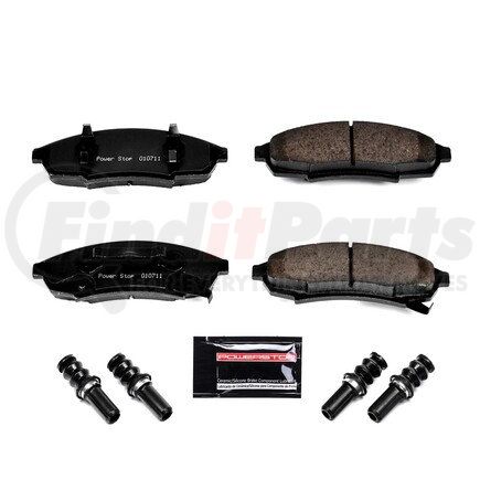 Z23376 by POWERSTOP BRAKES - Z23 EVOLUTION SPORT CARBON-FIBER BRAKE PADS W/ HARDWARE