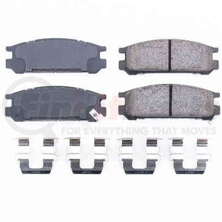 17-471 by POWERSTOP BRAKES - Z17 EVOLUTION CERAMIC BRAKE PADS W/ HARDWARE