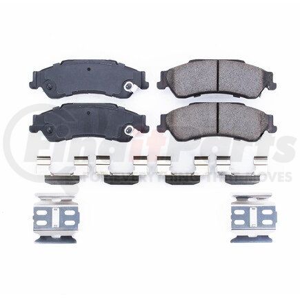 17-729 by POWERSTOP BRAKES - Z17 EVOLUTION CERAMIC BRAKE PADS W/ HARDWARE