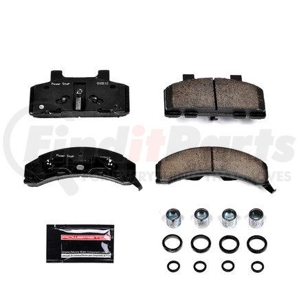 Z23215 by POWERSTOP BRAKES - Z23 EVOLUTION SPORT CARBON-FIBER BRAKE PADS W/ HARDWARE