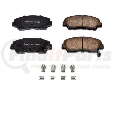 17320 by POWERSTOP BRAKES - Z17 EVOLUTION CERAMIC BRAKE PADS W/ HARDWARE