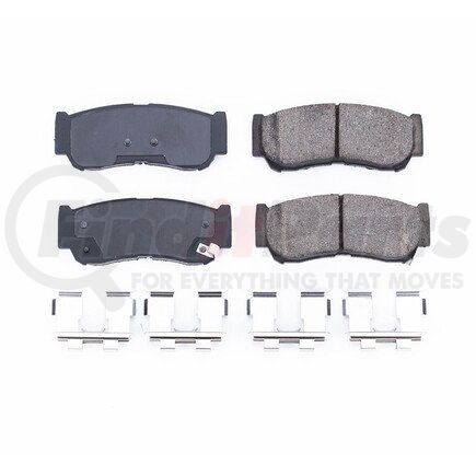 17-1297 by POWERSTOP BRAKES - Z17 EVOLUTION CERAMIC BRAKE PADS W/ HARDWARE