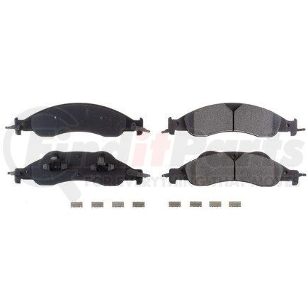 17-1278 by POWERSTOP BRAKES - Z17 EVOLUTION CERAMIC BRAKE PADS W/ HARDWARE