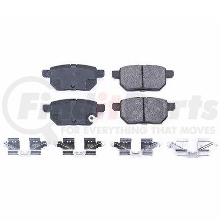 17-1354 by POWERSTOP BRAKES - Z17 EVOLUTION CERAMIC BRAKE PADS W/ HARDWARE