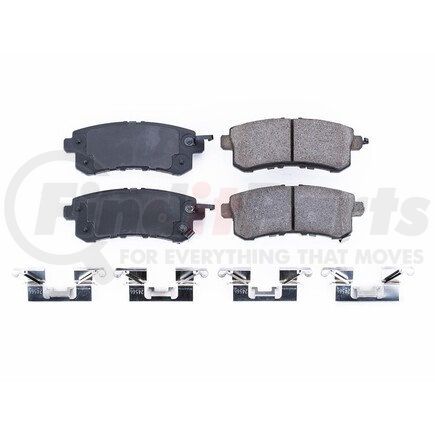 17-1510 by POWERSTOP BRAKES - Z17 EVOLUTION CERAMIC BRAKE PADS W/ HARDWARE