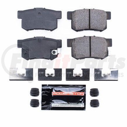 Z23536 by POWERSTOP BRAKES - Z23 EVOLUTION SPORT CARBON-FIBER BRAKE PADS W/ HARDWARE