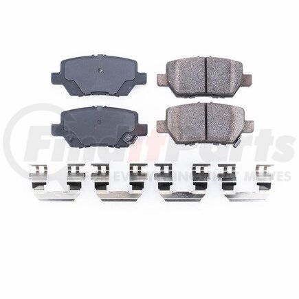 17-1090 by POWERSTOP BRAKES - Z17 EVOLUTION CERAMIC BRAKE PADS W/ HARDWARE