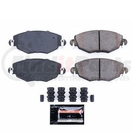 Z23910 by POWERSTOP BRAKES - Z23 EVOLUTION SPORT CARBON-FIBER BRAKE PADS W/ HARDWARE