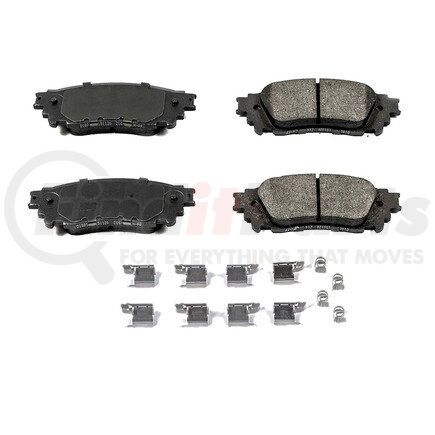 17-1805 by POWERSTOP BRAKES - Z17 EVOLUTION CERAMIC BRAKE PADS W/ HARDWARE