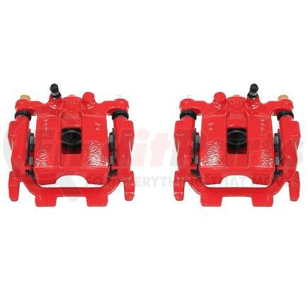 S6240 by POWERSTOP BRAKES - Red Powder Coated Calipers