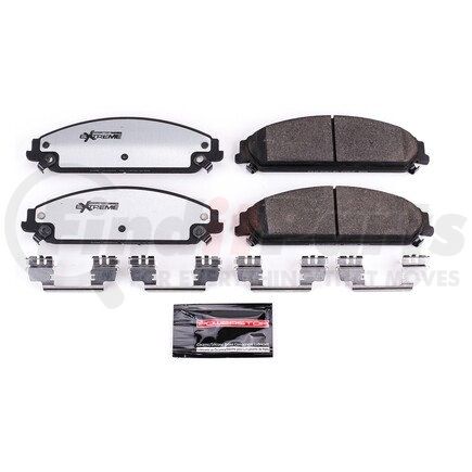 Z261058 by POWERSTOP BRAKES - Z26 STREET PERFORMANCE CARBON-FIBER CERAMIC BRAKE PADS W/ HARDWARE