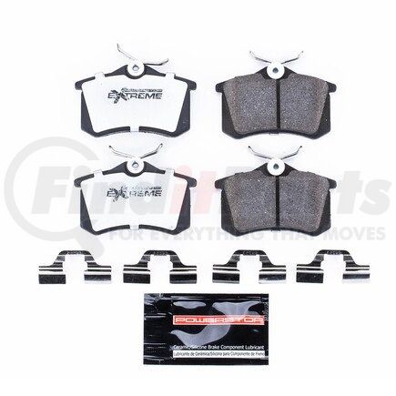 Z26340 by POWERSTOP BRAKES - Z26 STREET PERFORMANCE CARBON-FIBER CERAMIC BRAKE PADS W/ HARDWARE