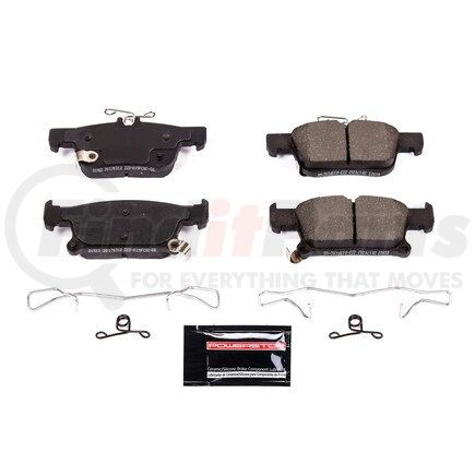 Z231923 by POWERSTOP BRAKES - Z23 EVOLUTION SPORT CARBON-FIBER BRAKE PADS W/ HARDWARE