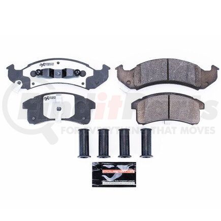 Z26623 by POWERSTOP BRAKES - Z26 STREET PERFORMANCE CARBON-FIBER CERAMIC BRAKE PADS W/ HARDWARE