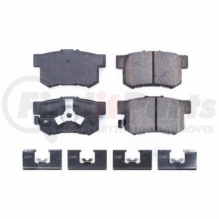 17-1086 by POWERSTOP BRAKES - Z17 EVOLUTION CERAMIC BRAKE PADS W/ HARDWARE