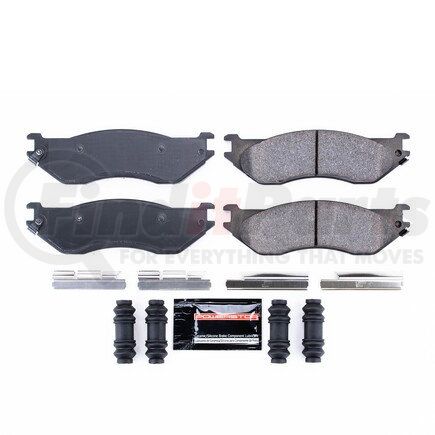 Z23897 by POWERSTOP BRAKES - Z23 EVOLUTION SPORT CARBON-FIBER BRAKE PADS W/ HARDWARE