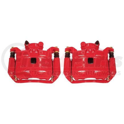 S6860 by POWERSTOP BRAKES - Red Powder Coated Calipers