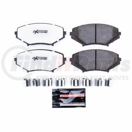 Z261009 by POWERSTOP BRAKES - Z26 STREET PERFORMANCE CARBON-FIBER CERAMIC BRAKE PADS W/ HARDWARE