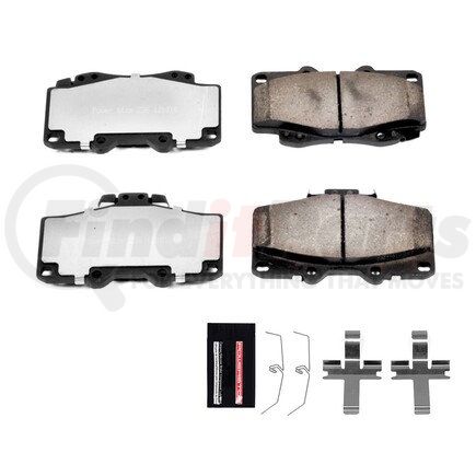 Z36-436 by POWERSTOP BRAKES - Z36 TRUCK & TOW CARBON-FIBER CERAMIC BRAKE PADS W/ HARDWARE