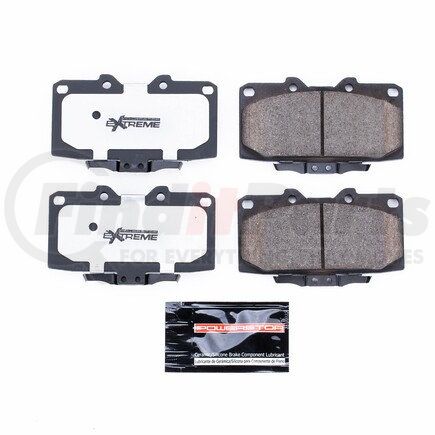 Z26647 by POWERSTOP BRAKES - Z26 STREET PERFORMANCE CARBON-FIBER CERAMIC BRAKE PADS W/ HARDWARE