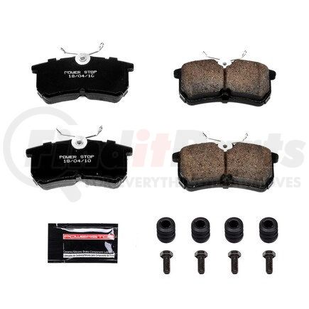 Z23886 by POWERSTOP BRAKES - Z23 EVOLUTION SPORT CARBON-FIBER BRAKE PADS W/ HARDWARE