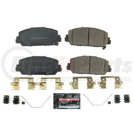 Z231625 by POWERSTOP BRAKES - Z23 EVOLUTION SPORT CARBON-FIBER BRAKE PADS W/ HARDWARE