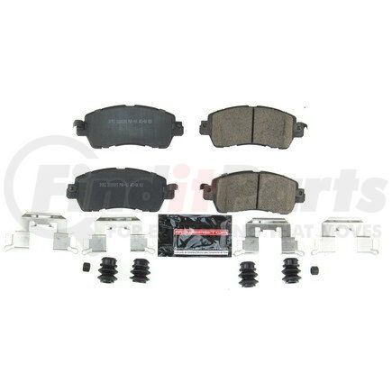 Z231852 by POWERSTOP BRAKES - Z23 EVOLUTION SPORT CARBON-FIBER BRAKE PADS W/ HARDWARE