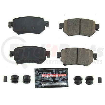 Z231874 by POWERSTOP BRAKES - Z23 EVOLUTION SPORT CARBON-FIBER BRAKE PADS W/ HARDWARE